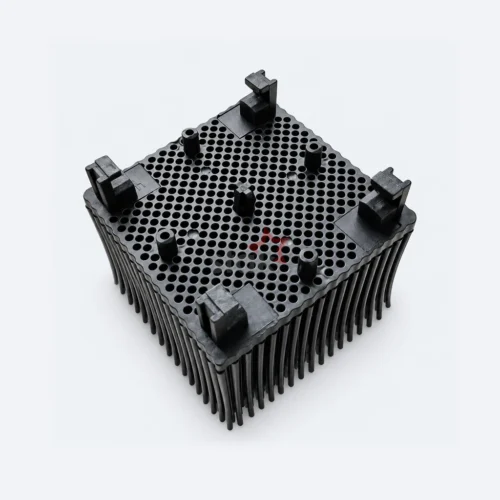 0802984 black Nylon bristle block for OROX / Audaces / Cosma, underside view of the black base version.