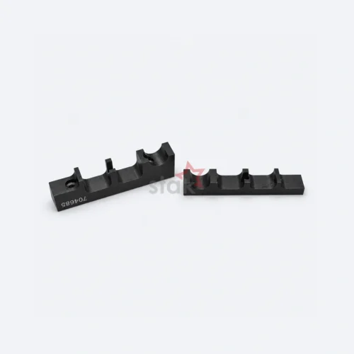 STAK replacement Lectra parts, 704685 bristle-strip holder clip kit, left and right black bristle-strip clips