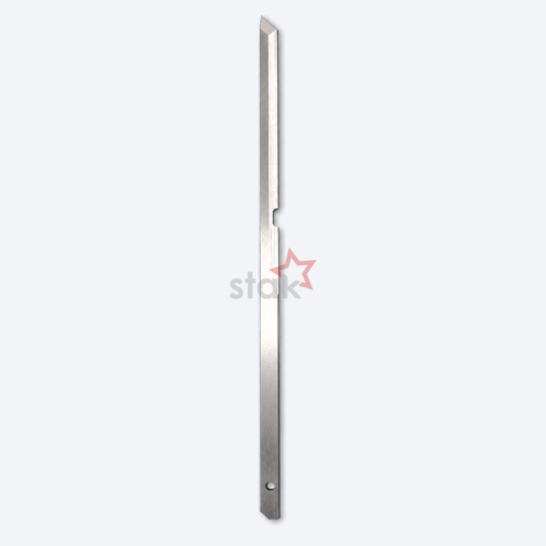 Full view of Stak HSS M2 cutting blade 1013522000 for Gerber, 255 × 8 × 2.35 mm