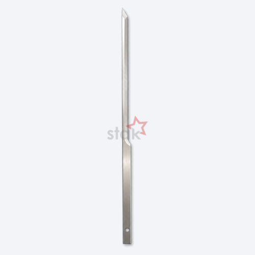 Full view of Stak HSS M2 cutting blade 22217005 for Gerber GT7250 / S7200, 255 × 7.9 × 1.95 mm