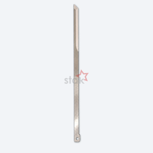 Full view of Stak HSS M2 cutting blade 85878001 for Gerber GTXL, 206 × 7.9 × 1.93 mm