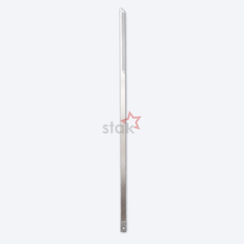 Full view of Stak HSS M2 cutting blade for Hashima, 440 × 8 × 2.8 mm
