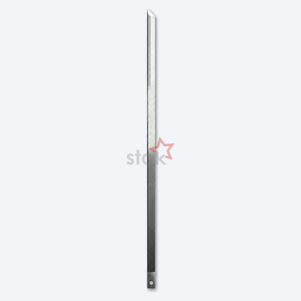 Full view of Stak HSS M2 cutting blade KE1603 for Hashima, 379 × 8 × 2.4 mm