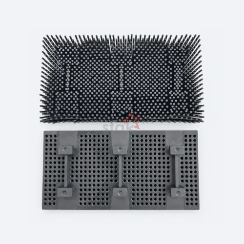 100 × 50 × 50 mm Black Nylon Bristle Block for KM / Hashima