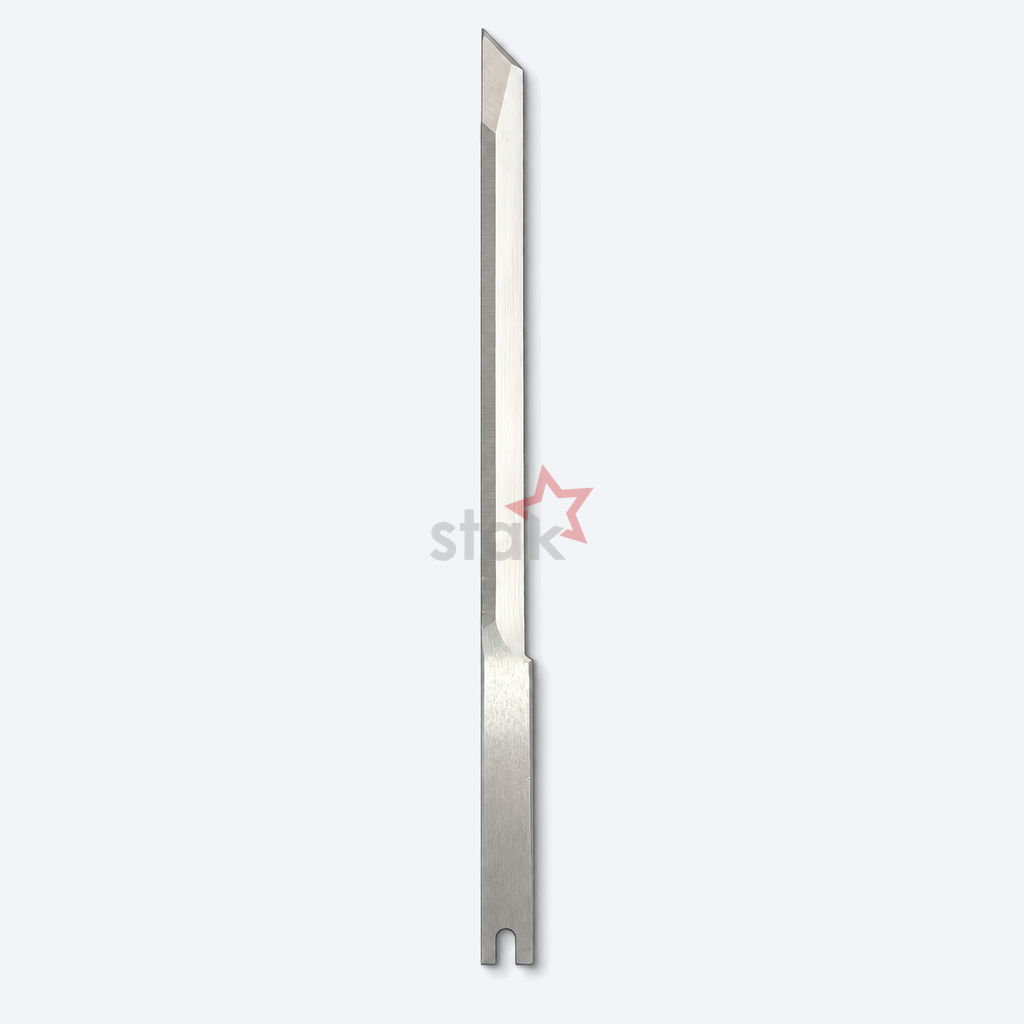 Full view of Stak HSS M2 cutting blade 47968 for Kuris Texcut 3070, 227 × 10.5 × 3 mm