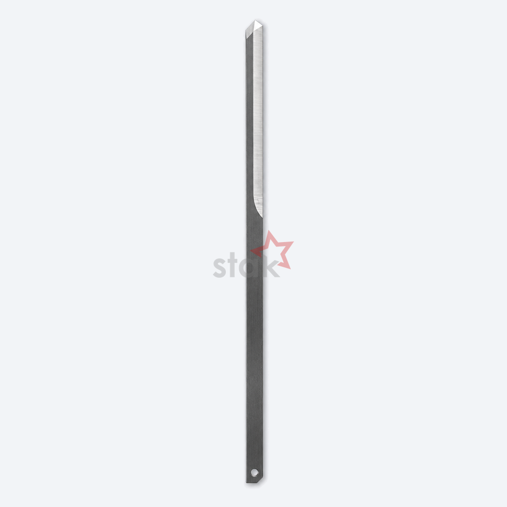 Full view of Stak HSS M2 cutting blade 502-12-100 for Morgan, 180 × 6 × 2 mm