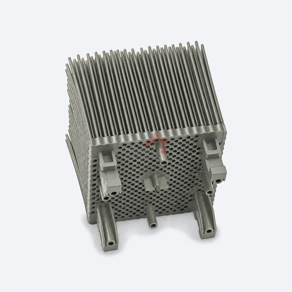N06.0001S1760-G grey Nylon bristle block for FK Super Jeans, angled side and underside view.