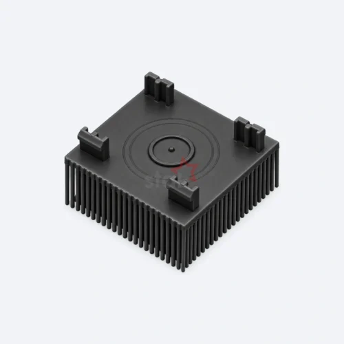 N10.0003S002-N black Nylon bristle block for the FK 2,5 group, angled underside view.